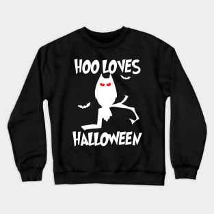 Hoo Loves Halloween Crewneck Sweatshirt